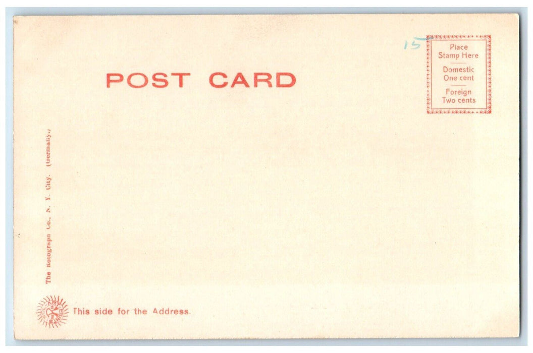 c1905 Harbor Fishing Sailboat Dock Pier Boats Gloucester Massachusetts Postcard
