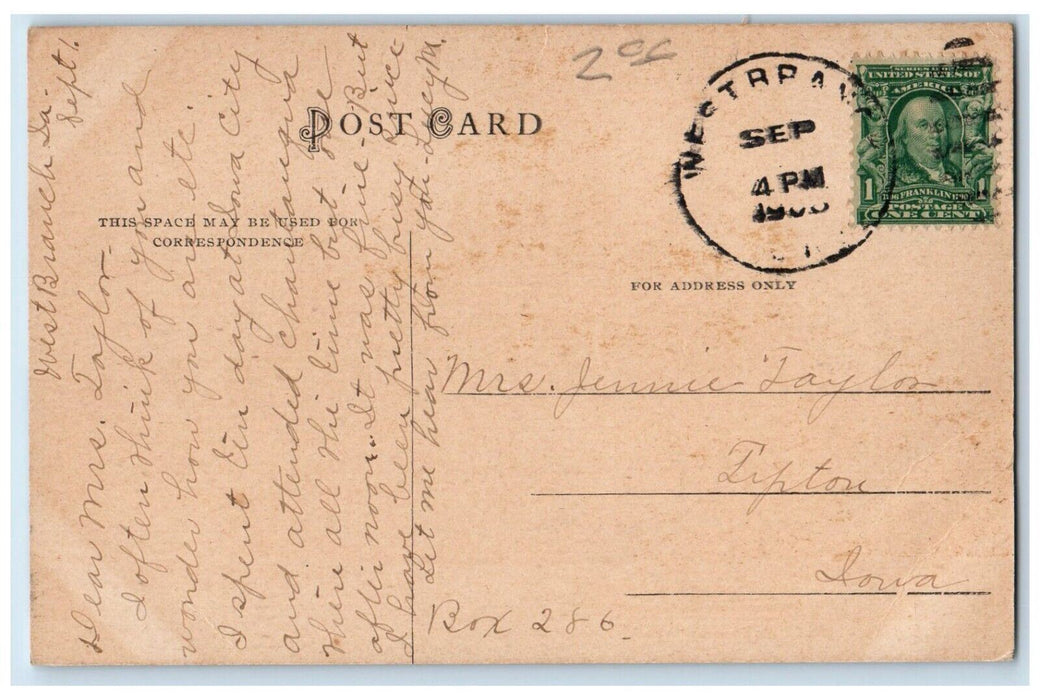 c1910 Y.M. and Y.W.C.A Building Iowa City IA West Branch IA Posted Postcard