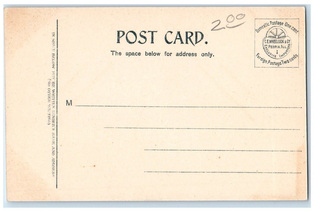c1910 Methodist Church Jefferson Iowa IA Antique Unposted JE Shuey Postcard