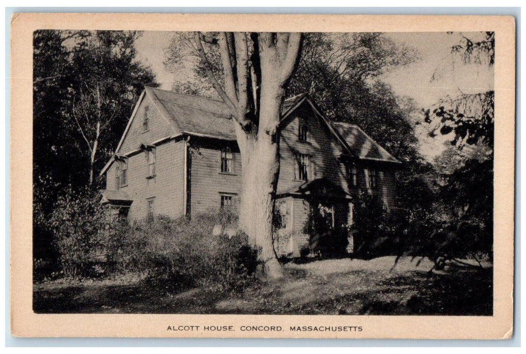 c1940's Alcott House Concord Massachusetts MA Unposted The City Postcard