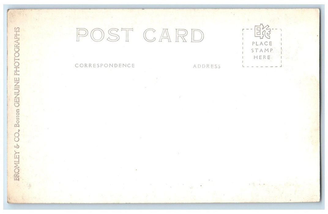 c1940's Air View Of Franconia Notch New Hampshire NH Vintage RPPC Photo Postcard