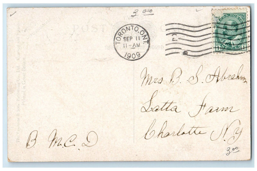 1909 Technical School and College Street Toronto Ontario Canada Postcard