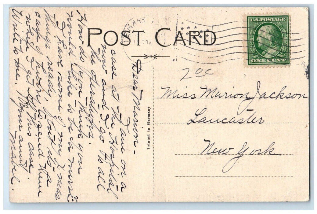 c1910 Plymouth County Court House Le Mars Iowa IA Antique Posted Postcard