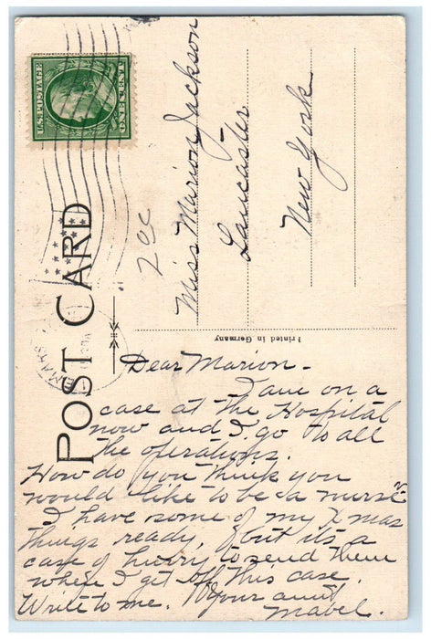 c1910 Plymouth County Court House Le Mars Iowa IA Antique Posted Postcard