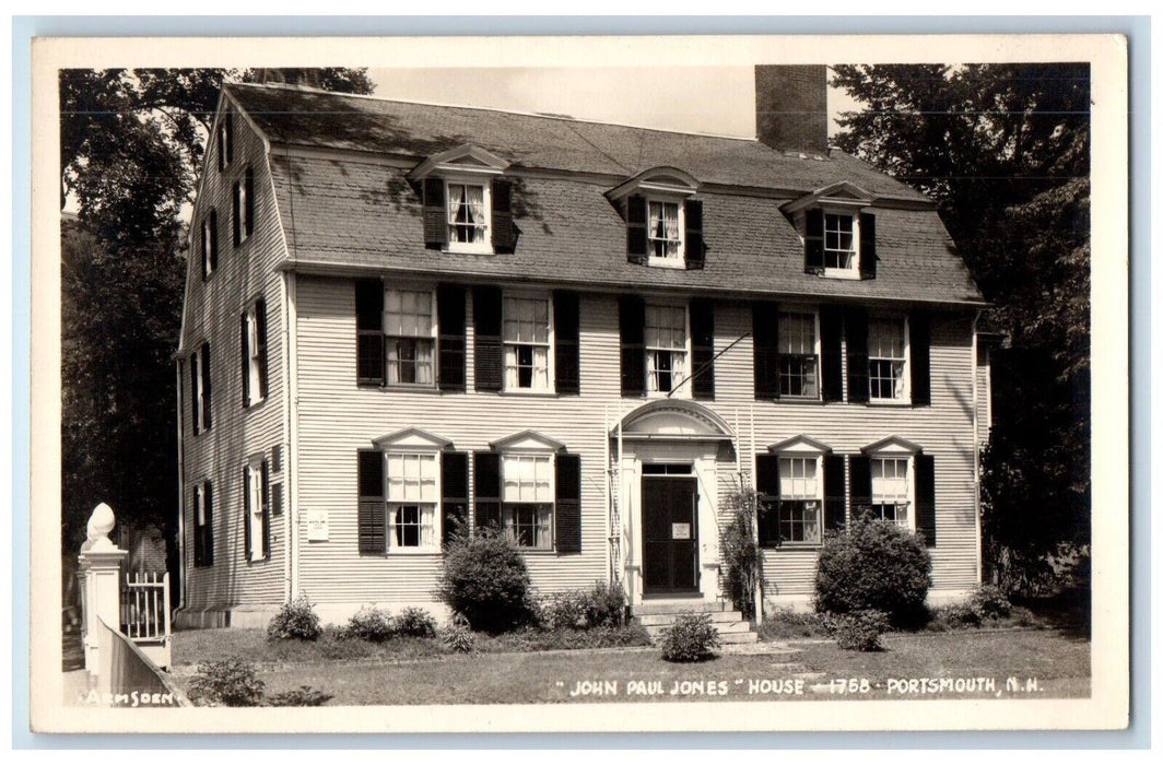 c1950's John Paul Jones House Portsmouth New Hampshire NH RPPC Photo Postcard