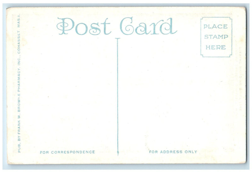 c1920's Unitarian Church Cohasset Massachusetts MA Unposted Postcard