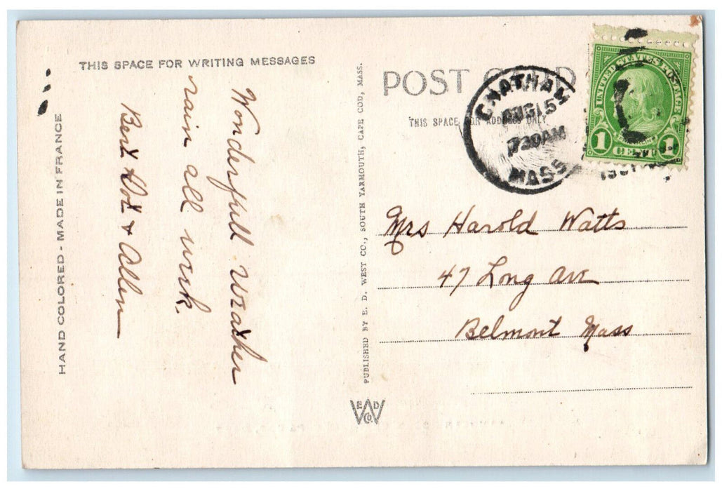 c1950's Rambler Roses Chatham Cape Cod Massachusetts MA Vintage Postcard