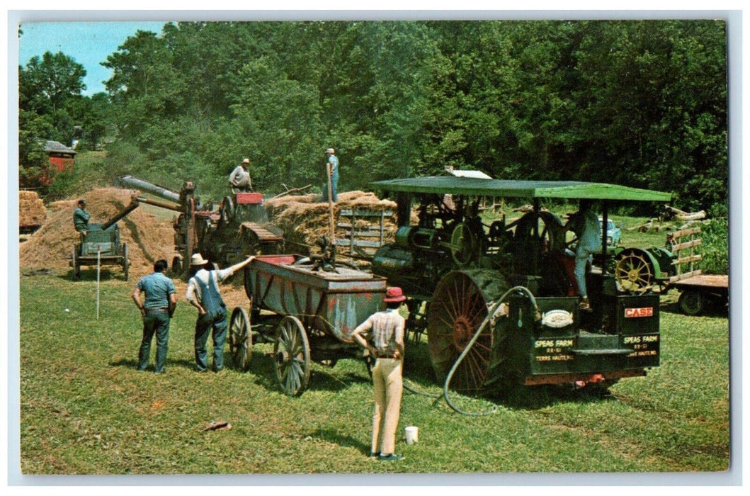 c1960 Billie Creek Village Tourist Center Tractor Rockville Indiana IN Postcard