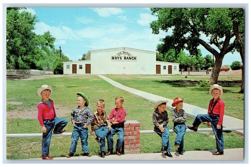 c1960's Cal Farley Boys Ranch Roadside Amarillo Texas Unposted Children Postcard