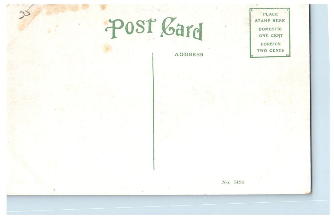 c1920's Trolley, Business Section Main and Madison Memphis Tennessee TN Postcard