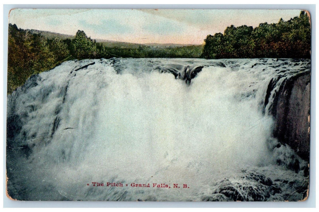 c1910 The Pitch Grand Falls New Hampshire NH Antique Unposted Postcard