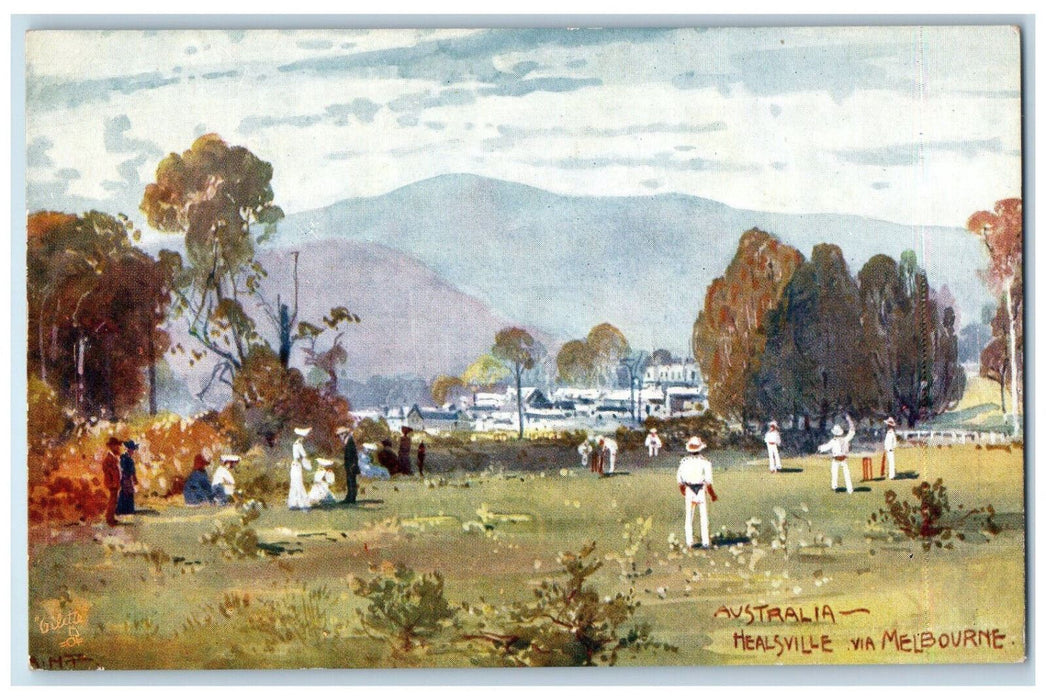 c1910 Farm Scene Healsville Via Melbourne Australia Antique Unposted Postcard