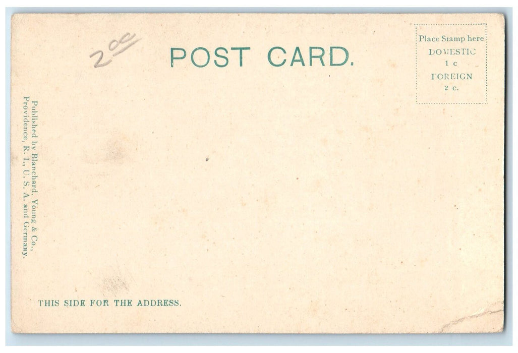 c1905's Cliff Walk Ochre Point Scene Newport Rhode Island RI Unposted Postcard