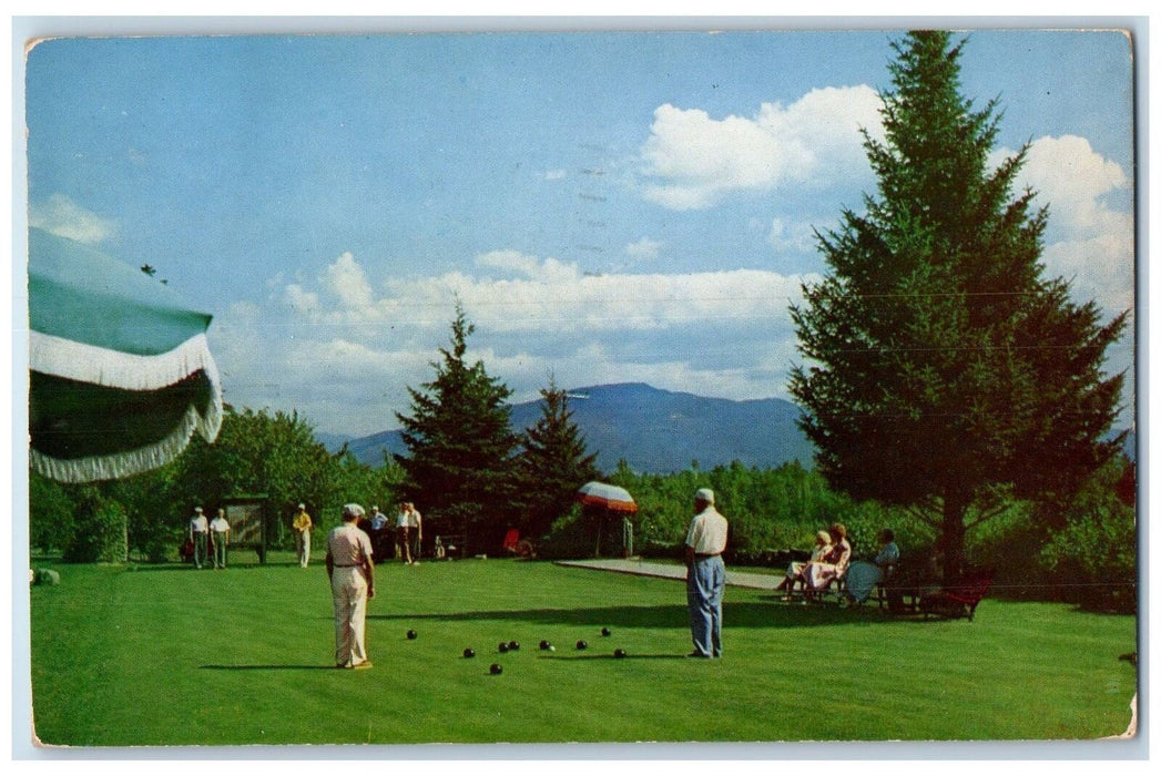 1911 Bowling On The Green At Spalding Inn Whitefield New Hampshire NH Postcard