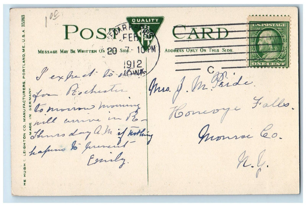 1912 Greene Square The Resting Pavilion Park Shed Cedar Rapids Iowa IA Postcard