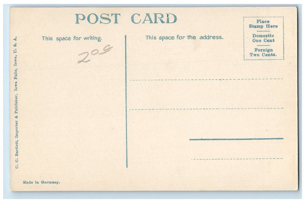 c1910 First Congregational Church Iowa Falls IA Antique Unposted Postcard