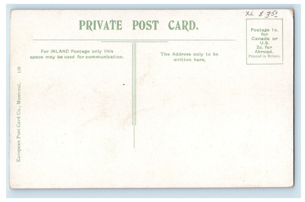c1910's Canadian Pacific Railway Windsor Station Montreal Canada Postcard