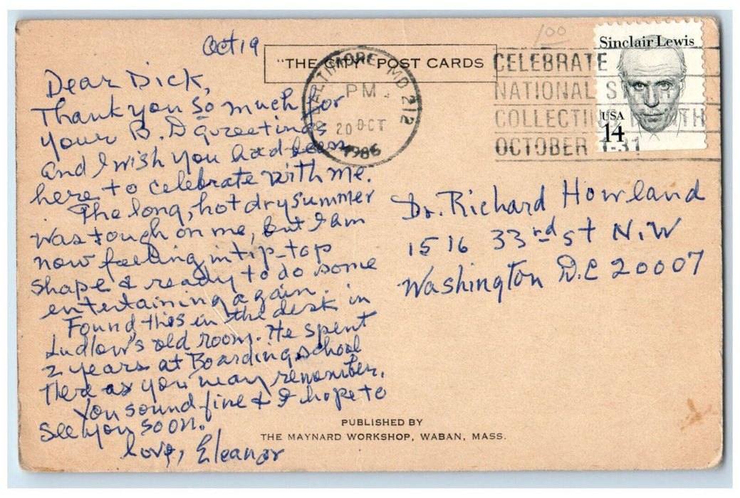 1906 The Chapel Milton Academy Massachusetts MA Posted The City Postcard