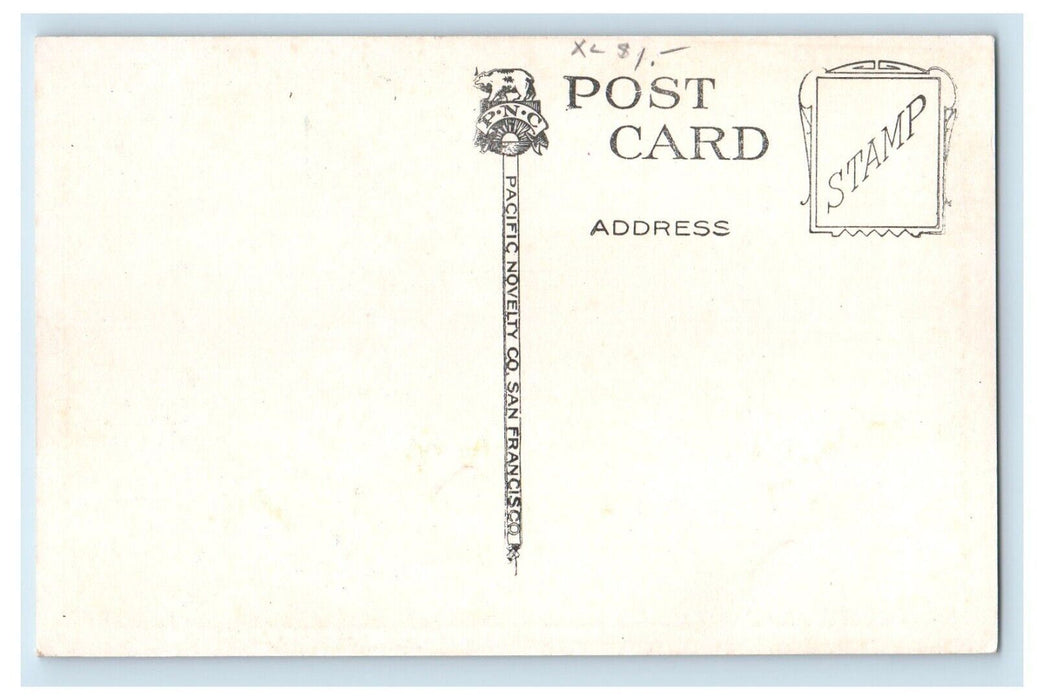 c1910's The Old Man Cow Creek Canon Southern Oregon OR, Railroad Train Postcard