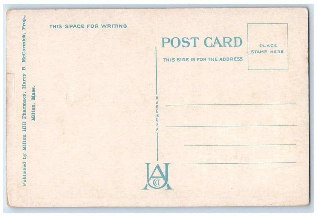 c1930's Milton Hospital and Convalescent Home Milton Massachusetts MA Postcard
