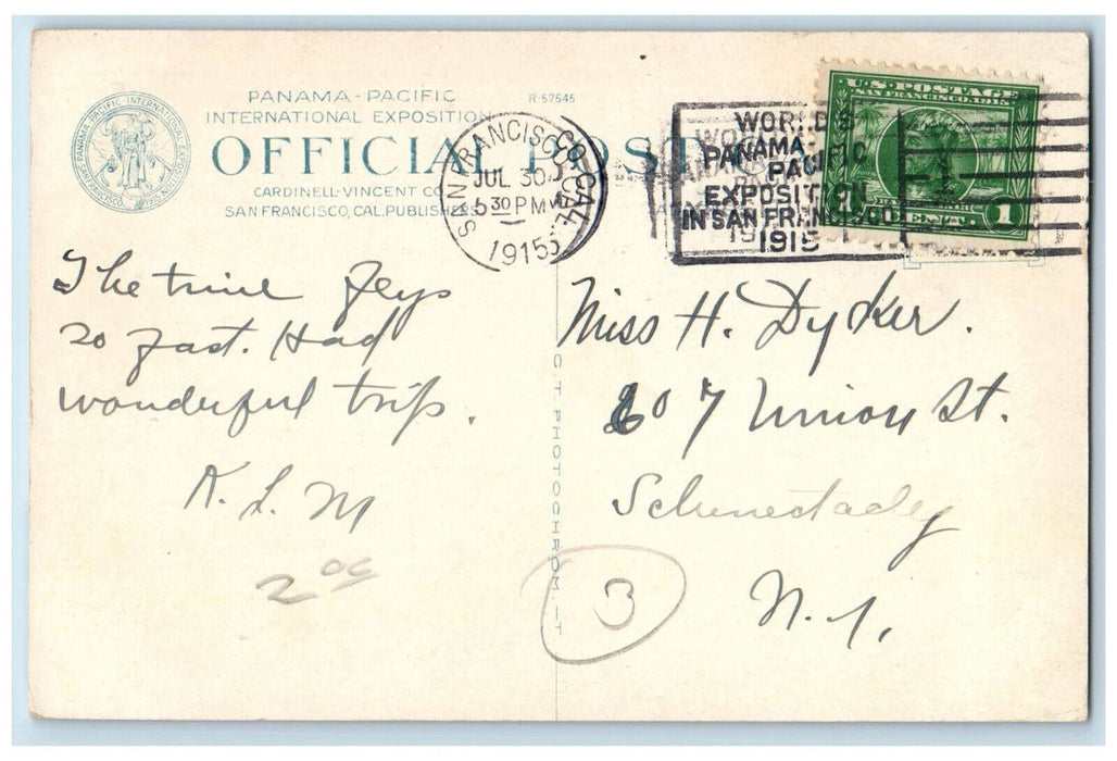 1915 The Australian Pavilion Panama Pacific Exposition San Francisco CA Postcard