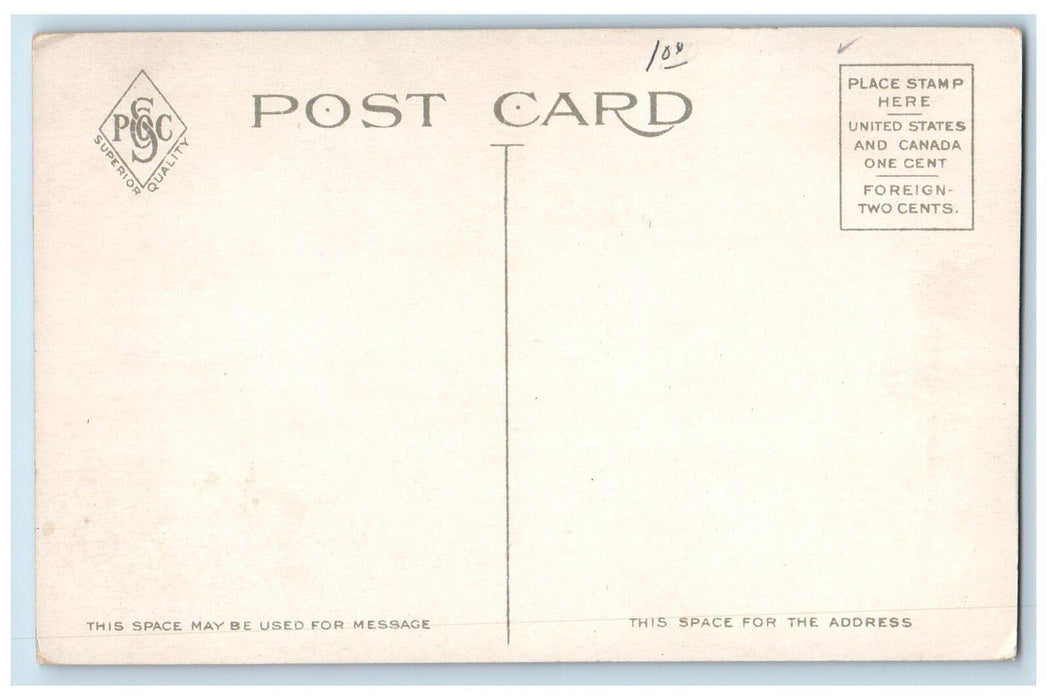 c1910's Fraternity Row Union College Schenectady New York NY Antique Postcard