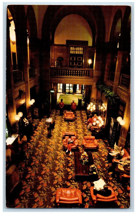 c1950 The Midland Hotel View Chicago Friendliest Restaurant Chicago IL Postcard