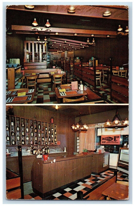 1974 Steak N Burger Restaurant Multi-View Buffalo New York NY Antique Postcard