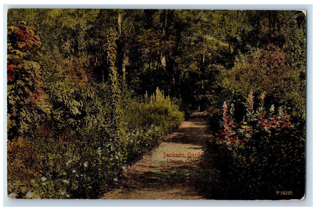 c1910's Jackson Garden Union College Schenectady New York NY Antique Postcard