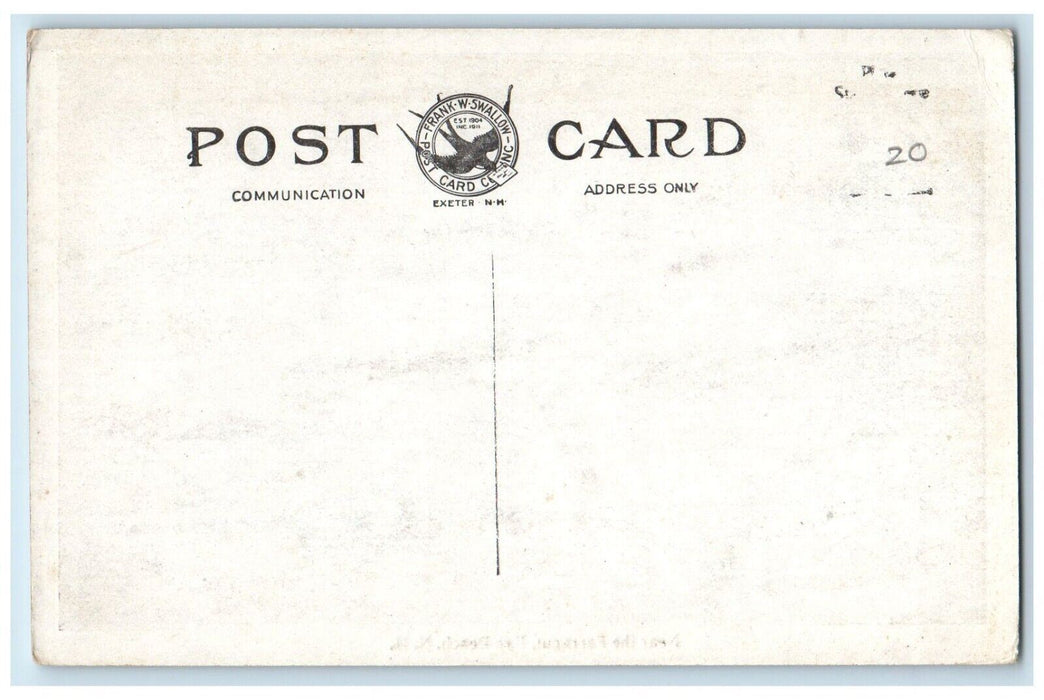 c1910's Near The Farragut Canoe Boat Rye Beach New Hampshire NH Vintage Postcard