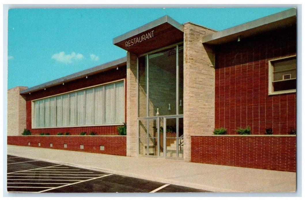 c1960 Glass House Restaurant Shepherdsville Plaza Kentucky Turnpike KY Postcard