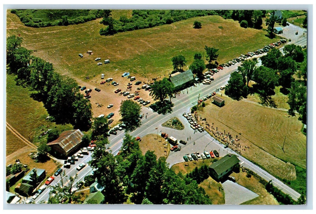 c1950 Aerial View Entrance Equinox Skyline Drive Manchester Vermont VT Postcard