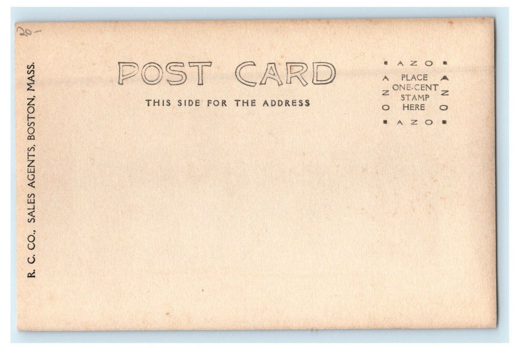 c1930's Bridge Public Garden Boston Massachusetts MA RPPC Photo Vintage Postcard