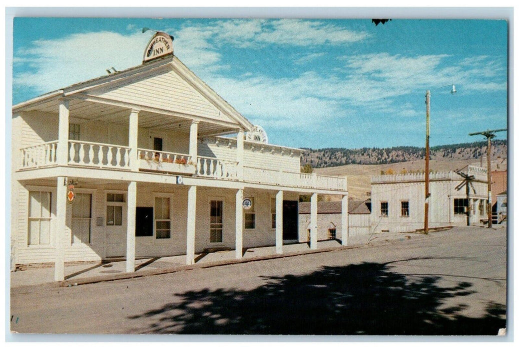 c1960's Fairweather Inn Building Roadside Virginia City, Montana MT Postcard