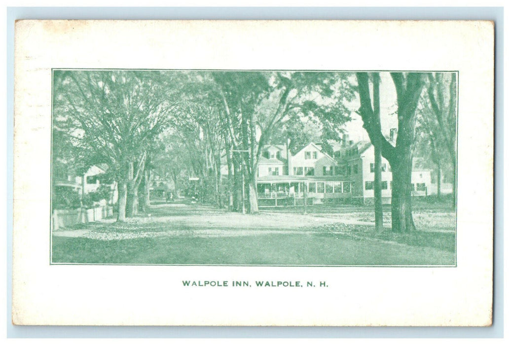 1919 View of Walpole Inn, Walpole New Hampshire NH Posted Postcard