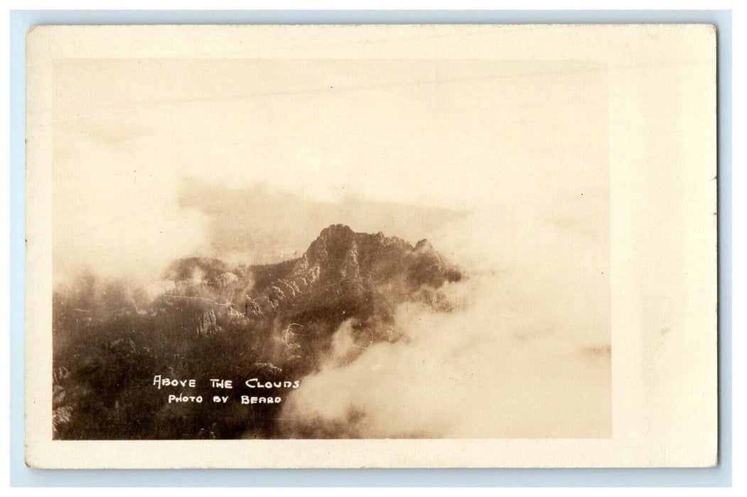 c1910's Above The Clouds By Beard Massachusetts MA RPPC Photo Antique Postcard