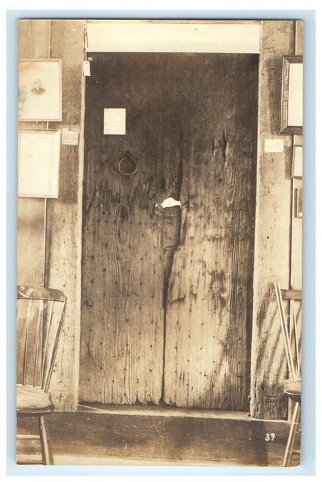 c1910 Door Parson Williams House Deerfield Massachusetts MA RPPC Photo Postcard