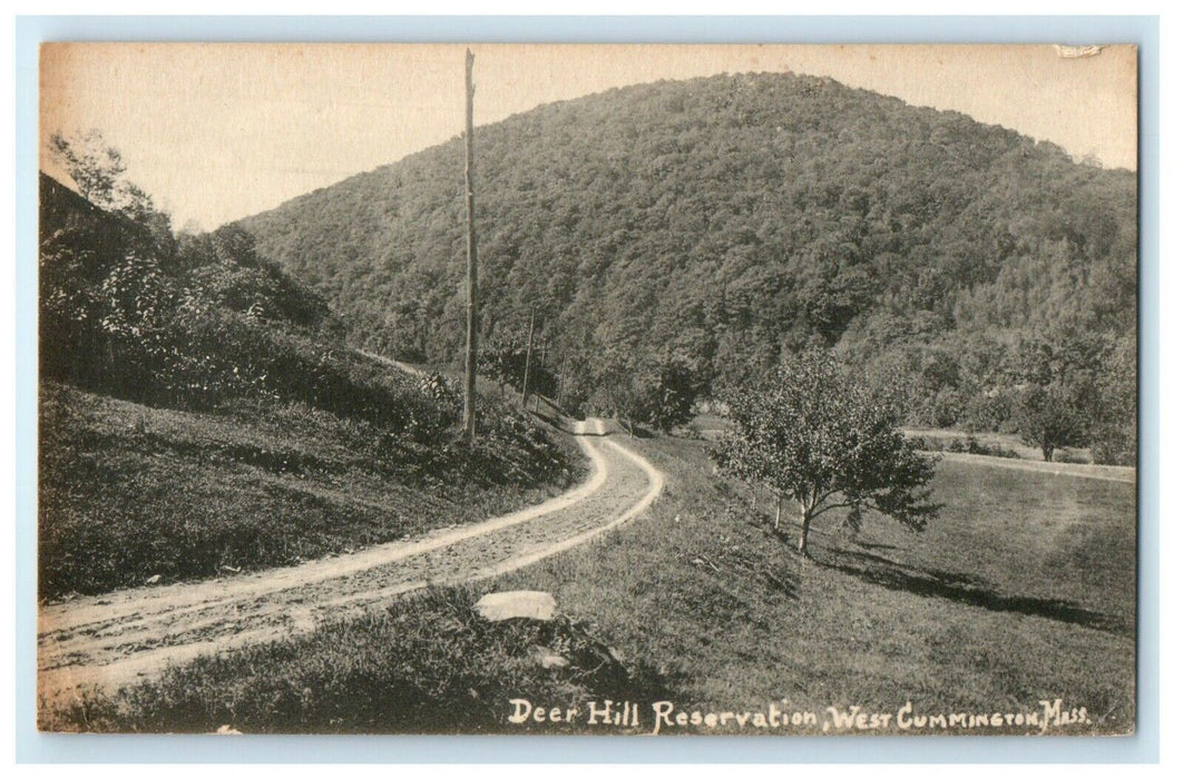 c1905 Deer Hill West Reservation Cummington Massachusetts MA RPPC Photo Postcard