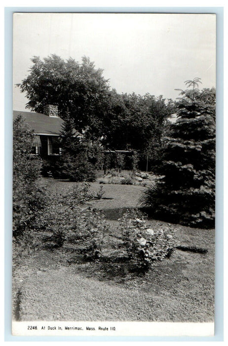 c1910's At Duck In Merrimac Massachusetts MA RPPC Photo Antique Postcard