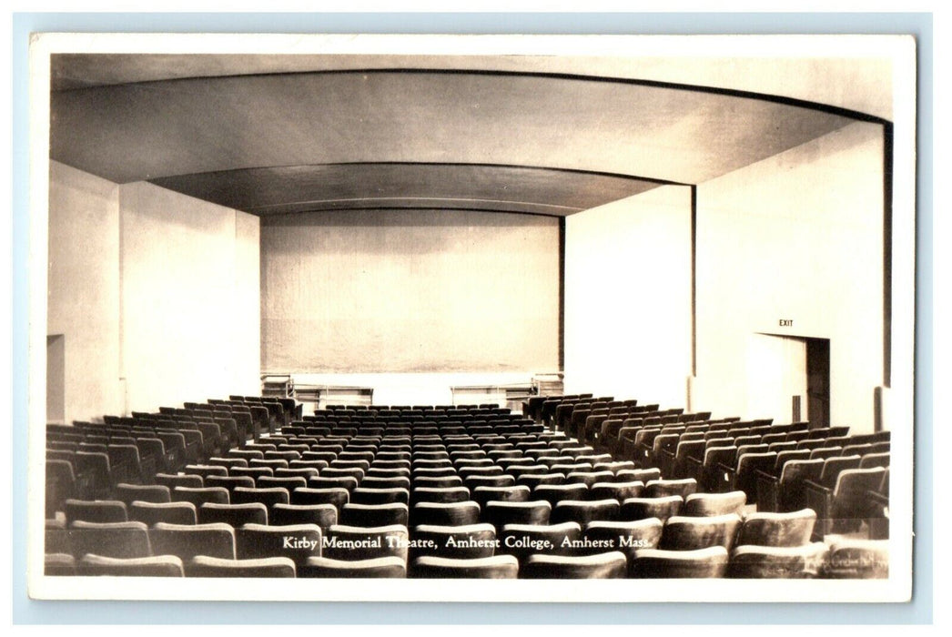 c1905 Kirby Memorial Theater Amherst College Massachusetts RPPC Photo Postcard