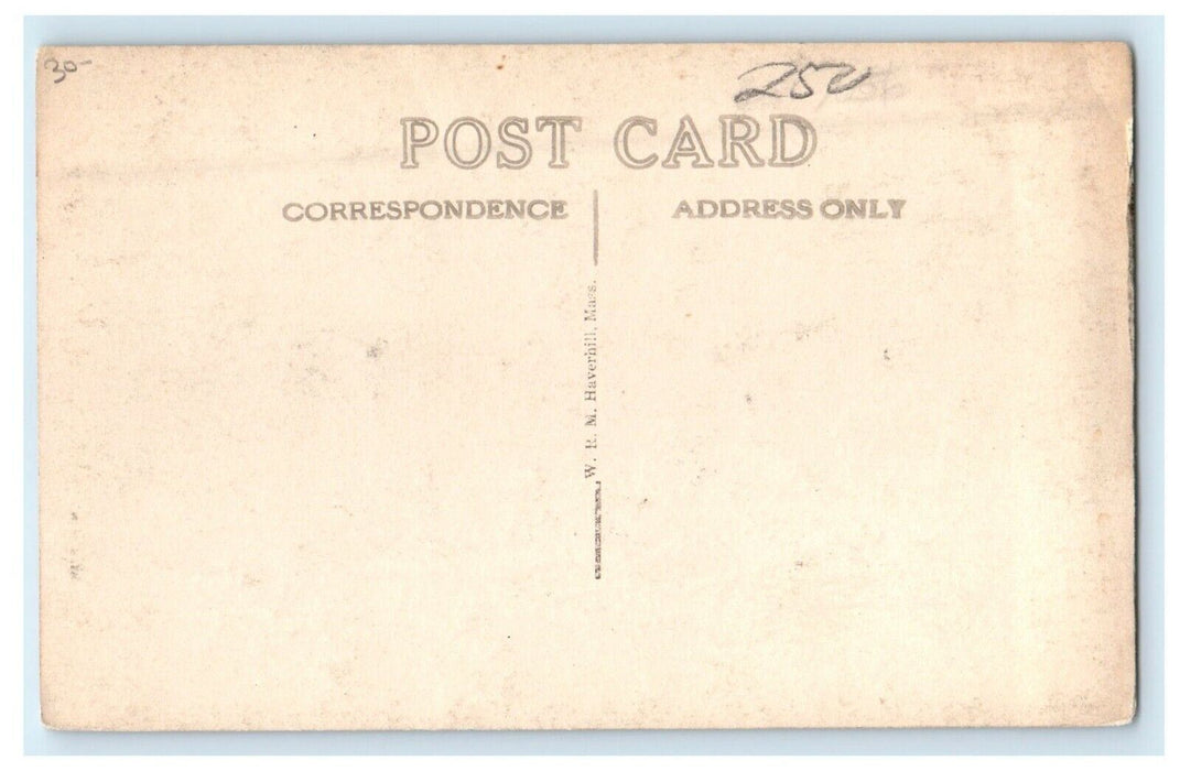 c1910's Paradise Pond At Sunset Northampton Massachusetts MA RPPC Photo Postcard
