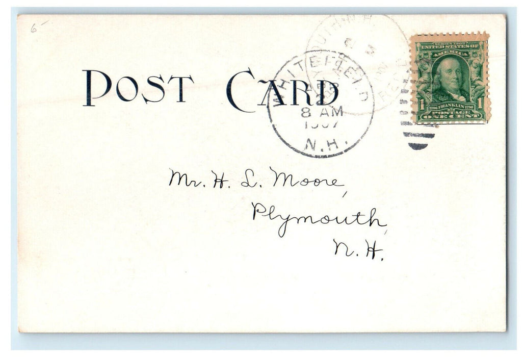 1907 Plymouth NH Morrison Hospital, Whitefield New Hampshire NH Postcard