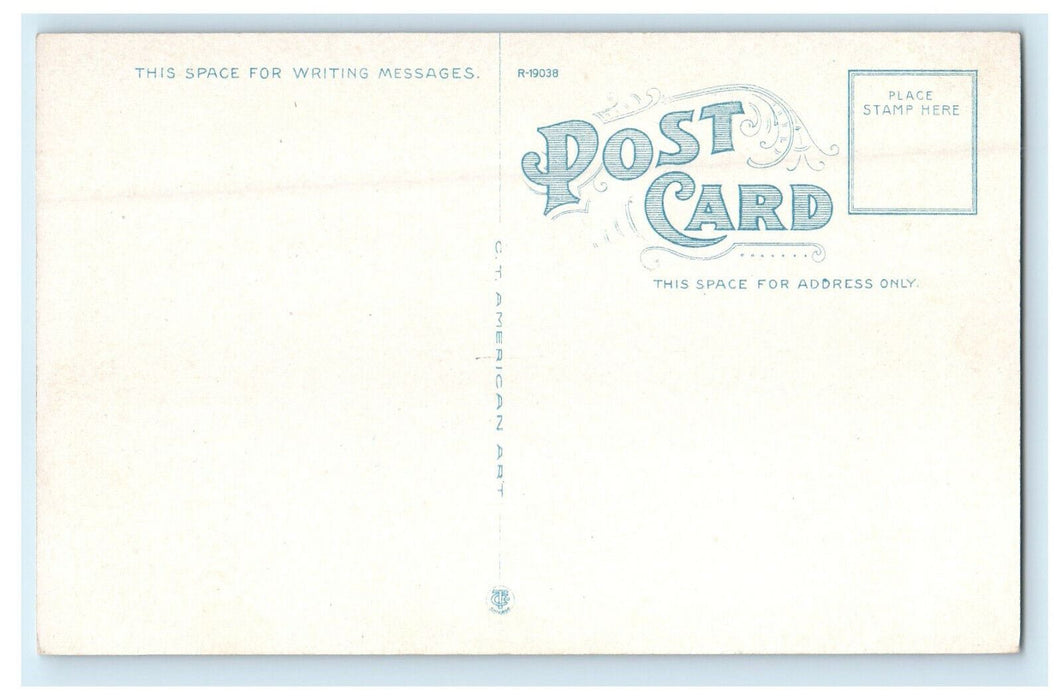 c1920s Naval Prison, Naval Yard Portsmouth New Hampshire NH Postcard