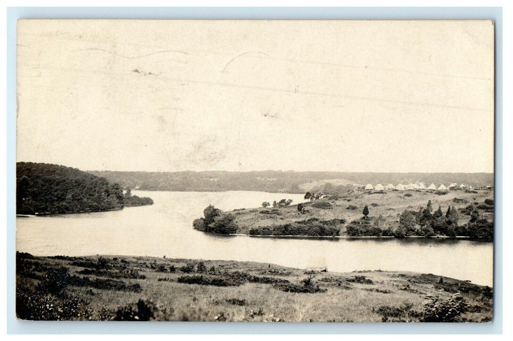 1912 Lake View At Cape Cod Massachusetts MA RPPC Photo Antique Postcard