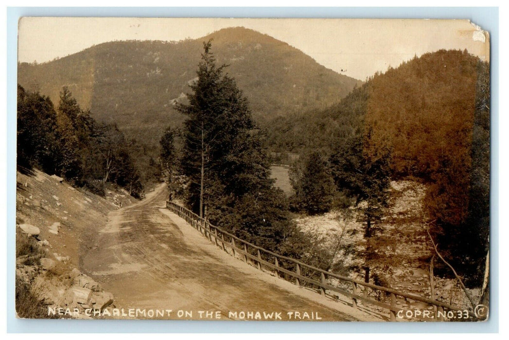 c1910's Near Charlemont On The Mohawk Trail Massachusetts MA RPPC Photo Postcard