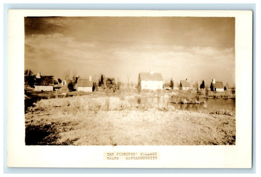 c1920's The Pioneers Village Salem Massachusetts MA RPPC Photo Vintage Postcard