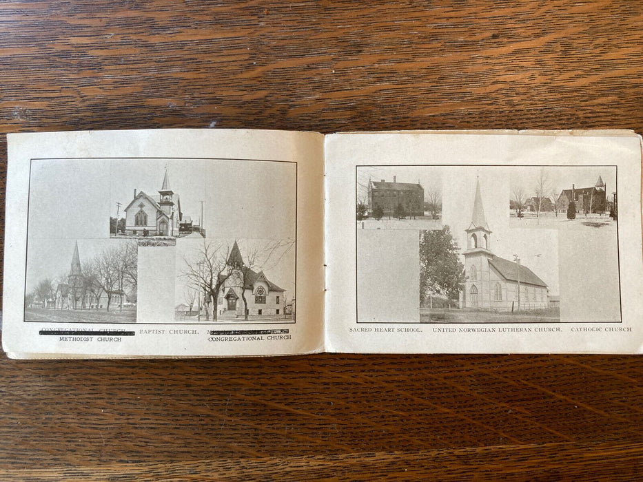 Antique Eagle Grove Iowa 1909 Souvenir Letter Postcard Booklet