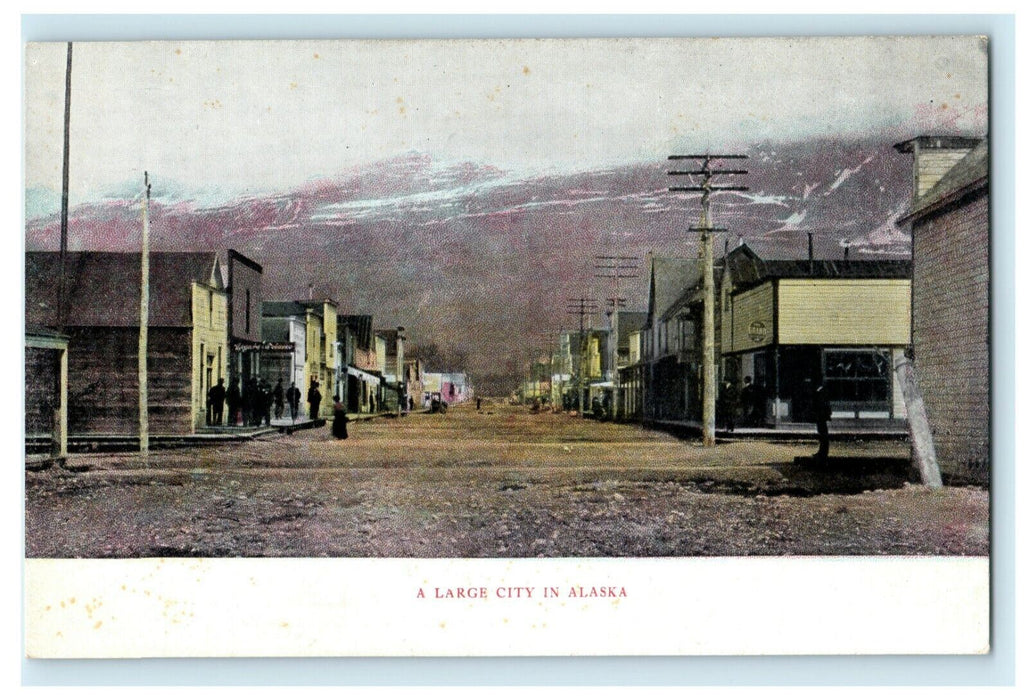 Large City in Alaska c1910 Unposted Vintage Antique Postcard