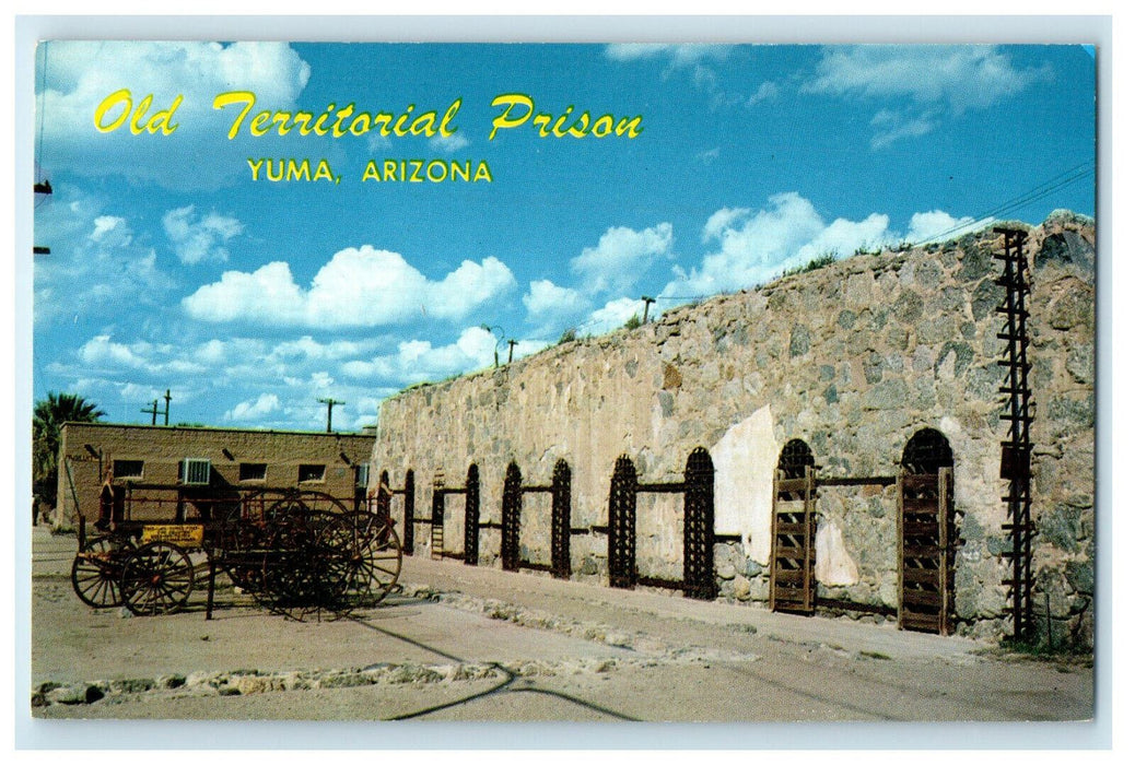 c1910s Old Territorial Prison, Yuma Arizona AZ Unposted Antique Postcard
