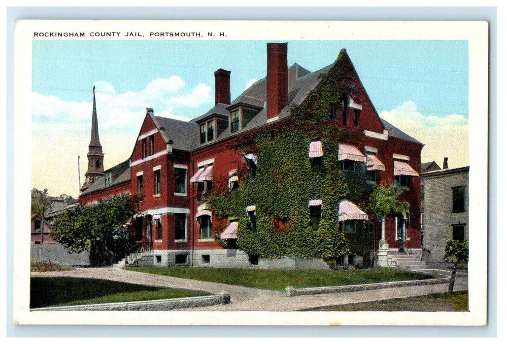 c1920s Rockingham County Jail Portsmouth New Hampshire NH Unposted Postcard